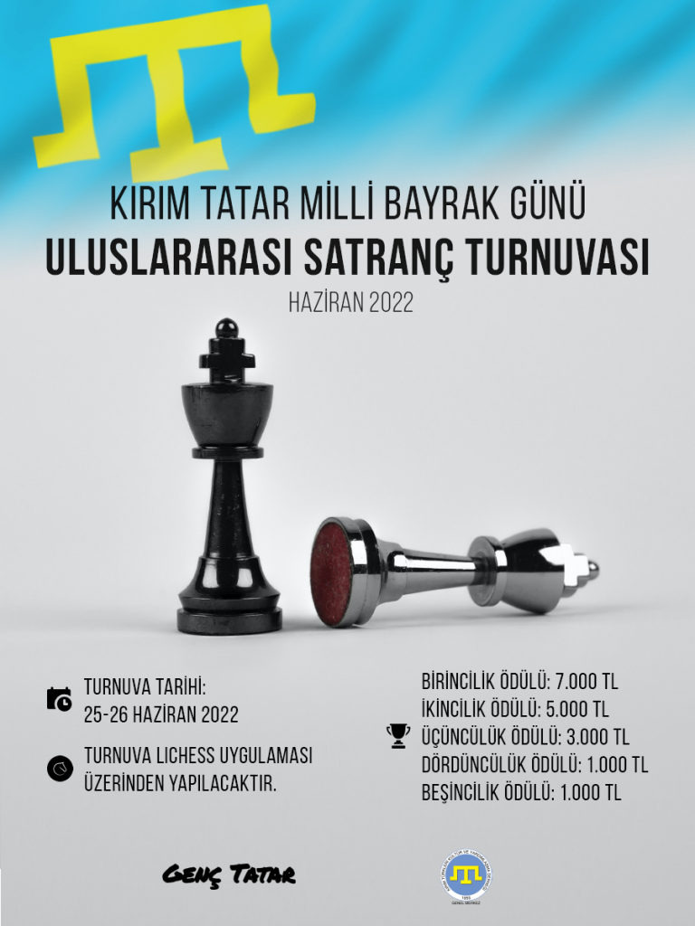 Satranç Turnuvası Türkçe Afiş