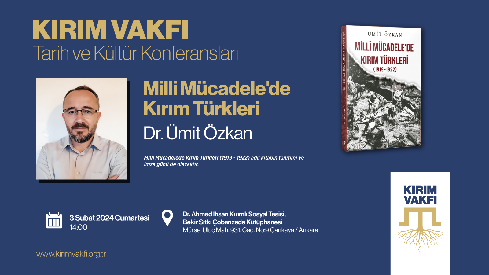 "Millî Mücadele’de Kırım Türkleri" Kitap Tanıtım Konferansı ve...