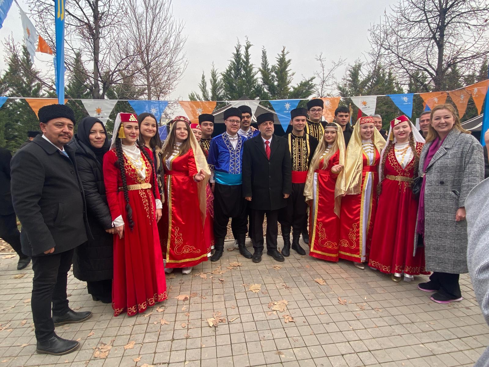 Başkanla toplu foto